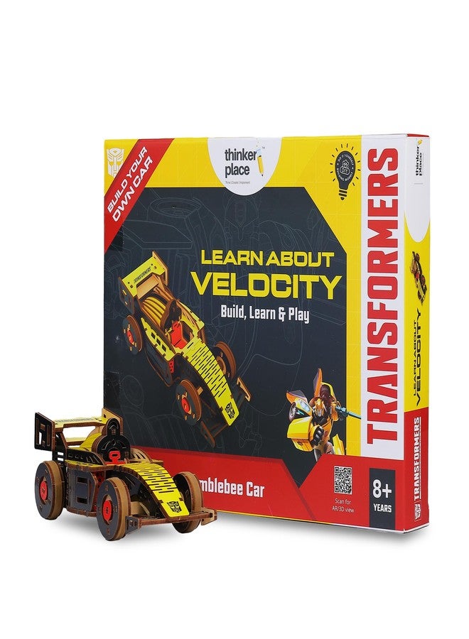 ThinkerPlace Transformers Bumblebee DIY Racing Car Kit | Educational Toy for Kids 8+ | Build, Learn & Play | Perfect Birthday & Return Gifts | STEM Toy | Rubber-Powered Mechanism - Image 1
